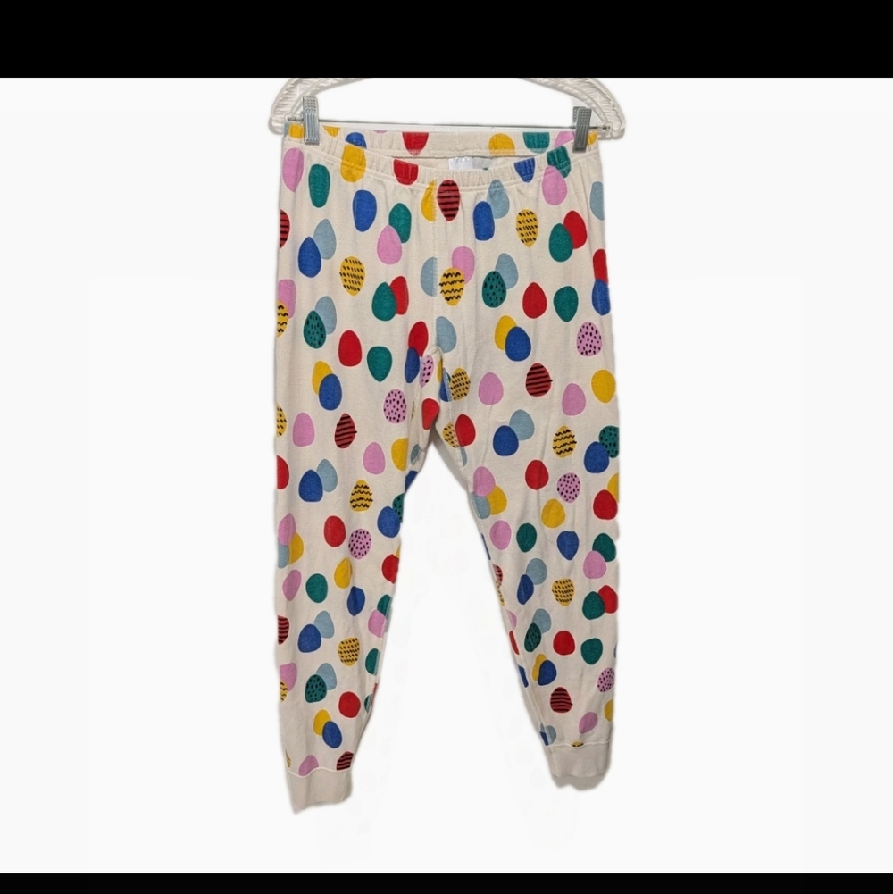 Hanna Andersson Women Easter Egg Long John Pajama Pants L Novelty Spring sk1